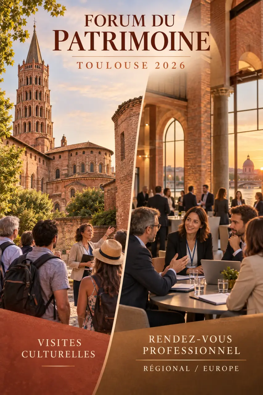 Forum du patrimoine à Toulouse en 2026 : distinguez les visites culturelles du rendez-vous professionnel