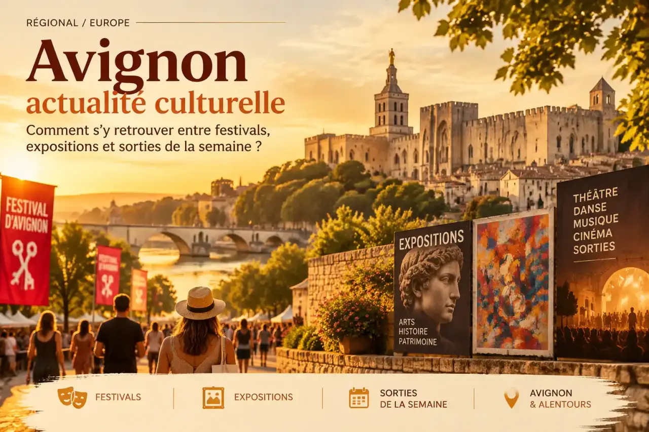 Avignon actualité culturelle : comment s'y retrouver entre festivals, expositions et sorties de la semaine